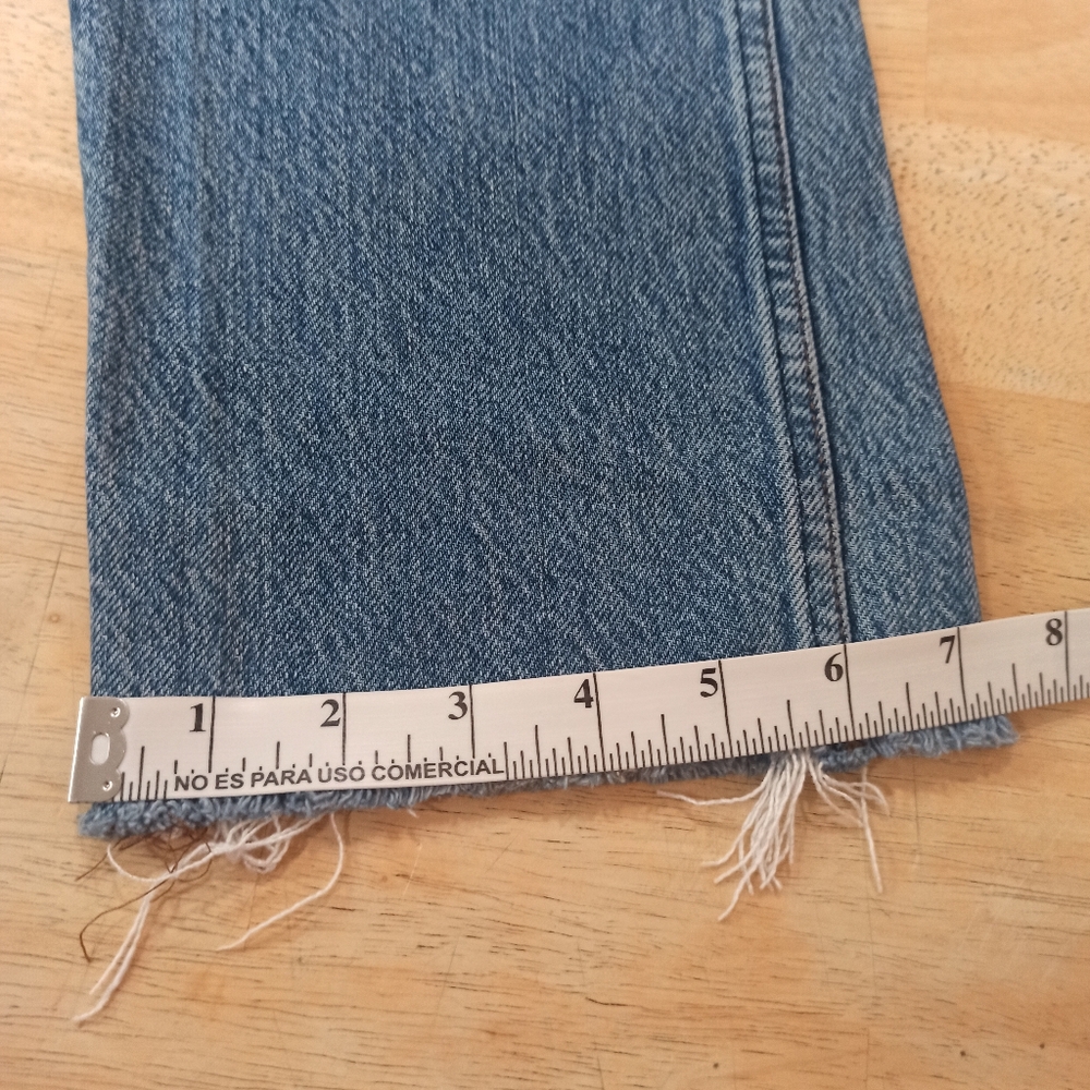 Reformation Womens High Rise Jeans Size 24x26 Blue Straight Fit Denim - Picture 16 of 16